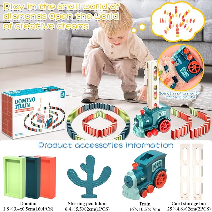 Blocks Domino Train Set