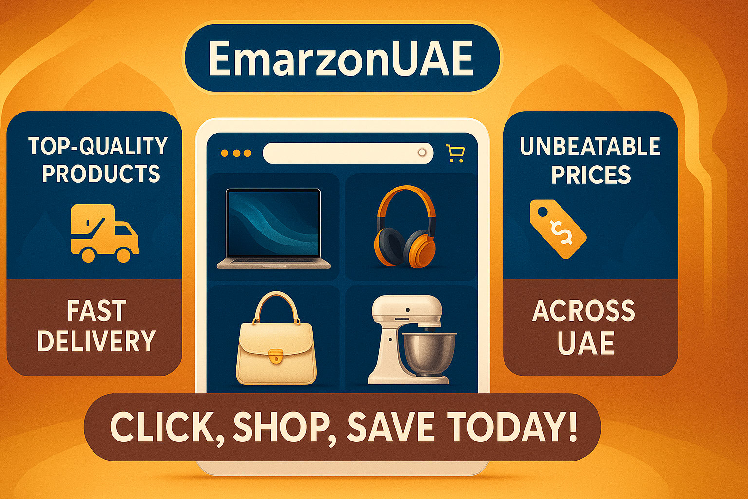 "Only at EmarzonUAE! contact us for the best sevice
Shop top-quality products at unbeatable prices, all in one place. Fast delivery across the UAE. Click, shop, and save today!"